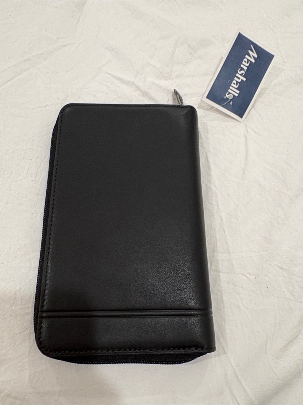 Tumi Black Leather Zip-Around Travel Wallet - Picture 2 of 5